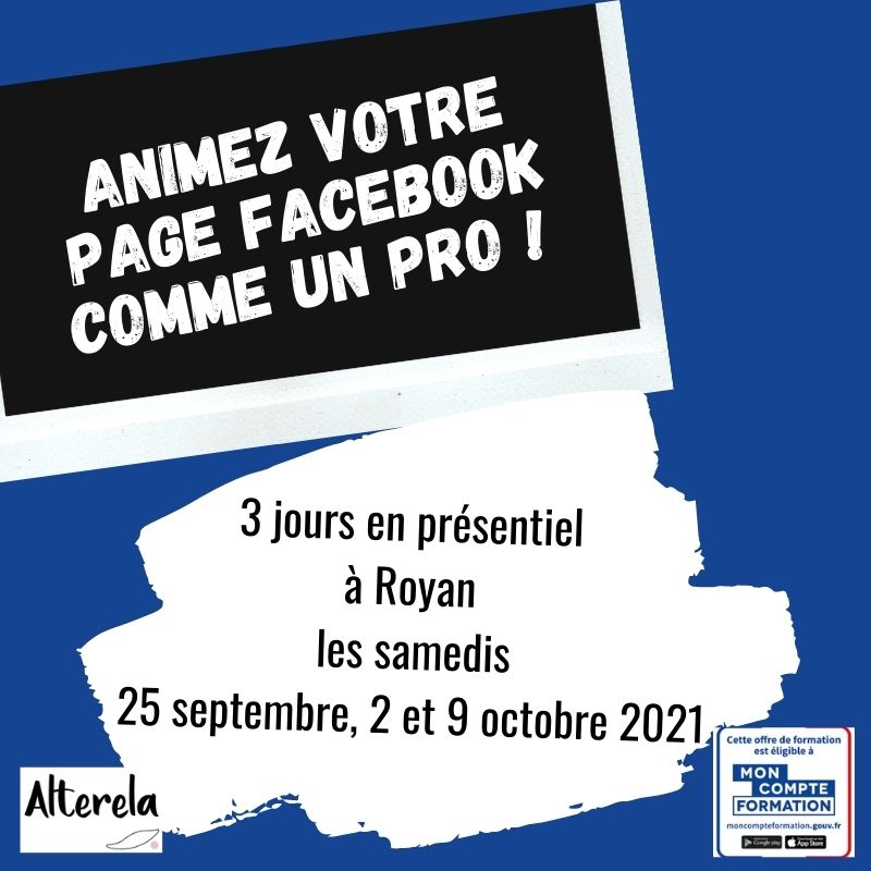 Formation Facebook septembre 2021 à Royan